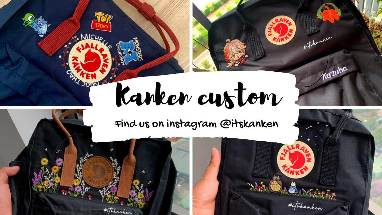 Gift Cards For Customized Kanken Backpack Hand Embroidered with Personalized Patterns